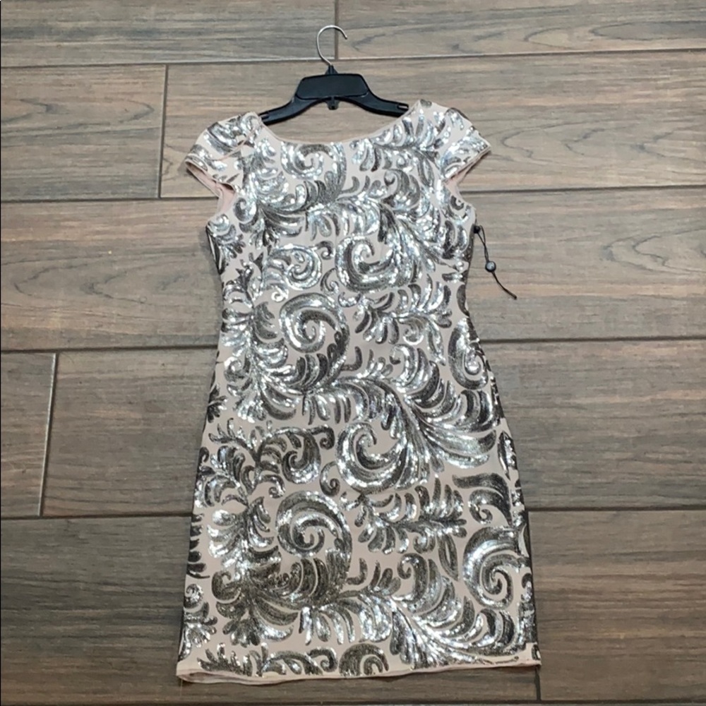 NWOT beautiful beaded cocktail dress